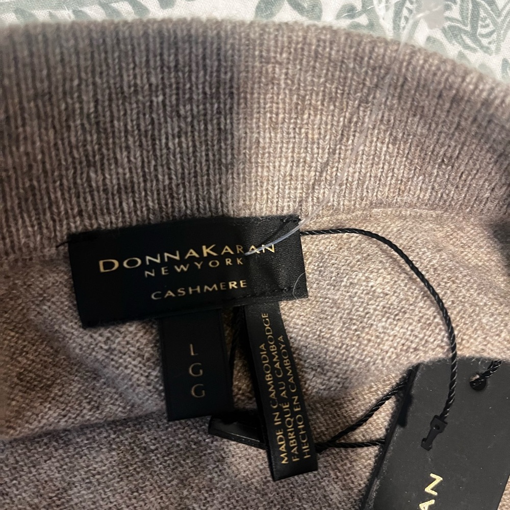 New Donna Karan Brown Pencil Skirt cashmere size L - Picture 6 of 15